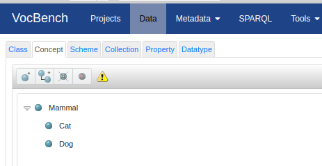 VocBench SKOS  hierarchy